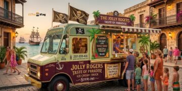 The Jolly Rogers Taste of Paradise Ice Cream Truck Sterling AK